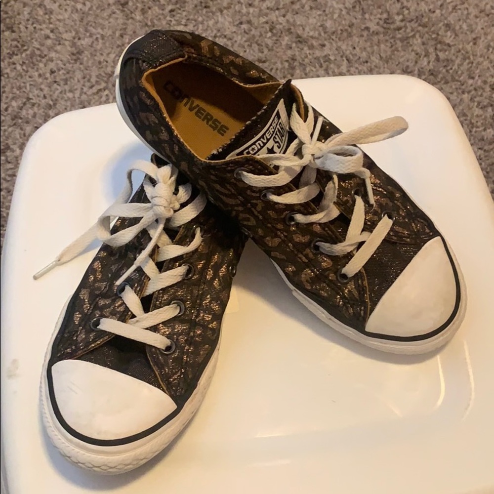 Size 3 Leopard Pint Converse